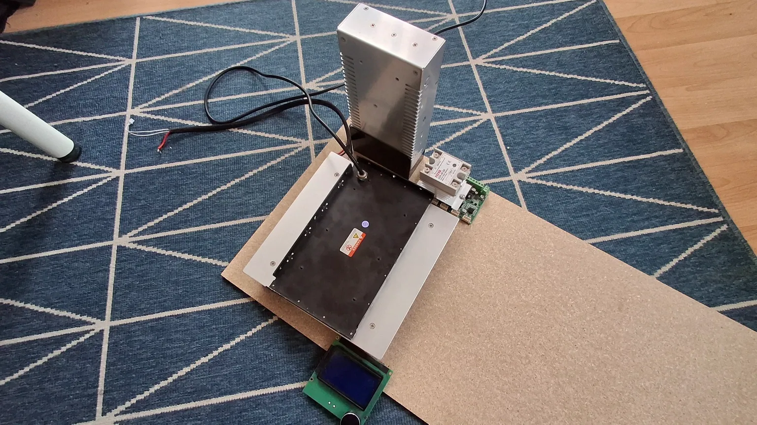 This was the components spread on the board so I could imagine the setup.