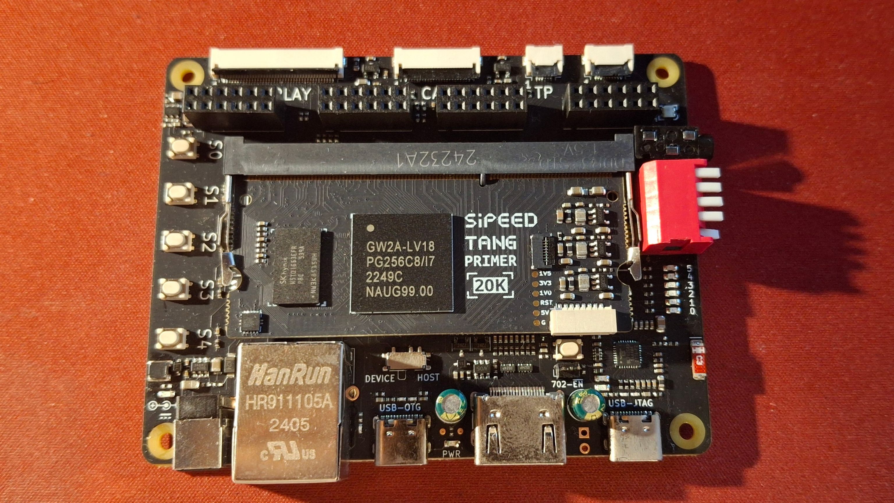 Sipeed Tang Primer 20K FPGA board used for this Gowin IDE tutorial